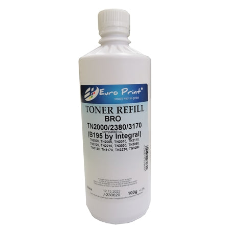 Refill Toner Rezerva Compatibil Superior, Brother, BRO TN2000/TN3170/TN3280 B195 100g by Integral refill, Negru