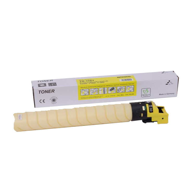 Toner Compatibil Superior, Konica Minolta, KMin TN-328/TN-626 Y Integral-Germany Laser, 28 K Pagini, Galben