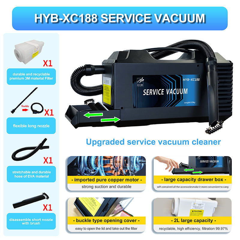 Refill Toner Rezerva Original, HYB, Aspirator toner HYB VAX130 (XC188) NEUTRAL PACKING