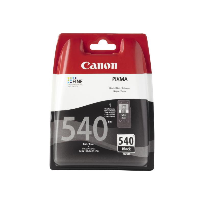 Cartus de cerneala Inkjet Original, Canon, Canon OEM PG-540 Black ink, Negru
