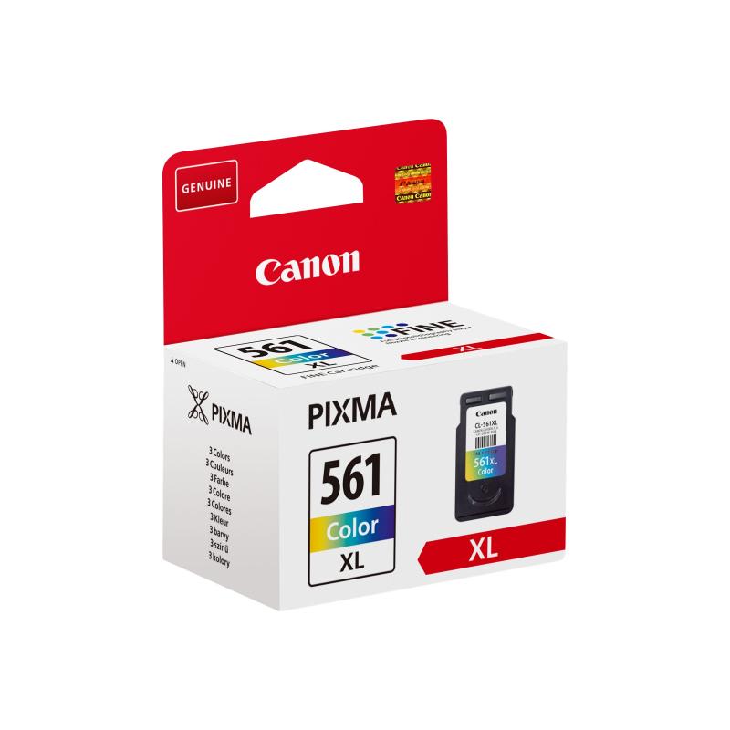Cartus de cerneala Inkjet Original, Canon, Canon OEM CL-561XL Color Ink, Multicolor