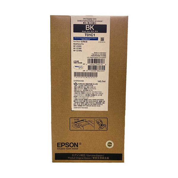 Cartus de cerneala Inkjet Original, Epson, Epson OEM T01C B ink, 10 K Pagini, Negru