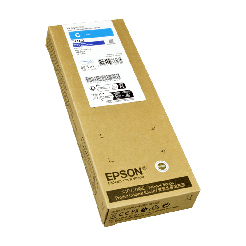 Cartus de cerneala Inkjet Original, Epson, Epson OEM T11N C Ink, 5 K Pagini, Cyan