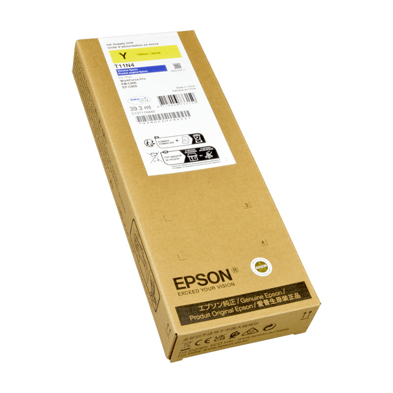 Cartus de cerneala Inkjet Original, Epson, Epson OEM T11N Y Ink, 5 K Pagini, Galben