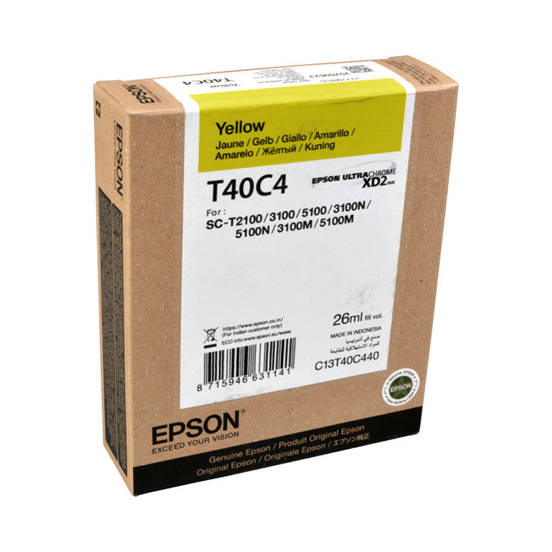 Cartus de cerneala Inkjet Original, Epson, Epson OEM T40C Y ink, Galben