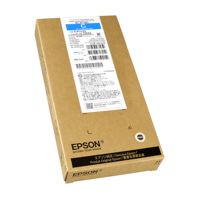 Cartus de cerneala Inkjet Original, Epson, Epson OEM T05A C Ink, 20 K Pagini, Cyan
