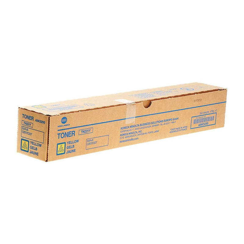 Toner Original, Konica Minolta, Konica Minolta OEM TN-221 Y Laser, 21 K Pagini, Galben