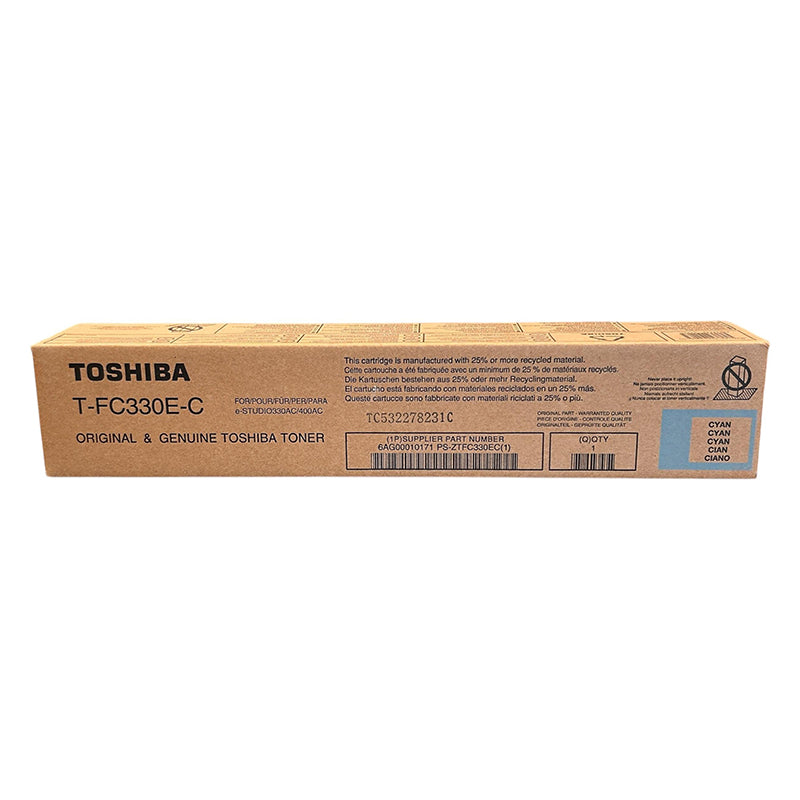 Toner Original, Toshiba, TOSHIBA OEM T-FC330EC Laser, 17.4 K Pagini, Cyan
