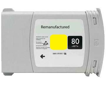 Cartus de cerneala Inkjet Compatibil Superior, HP, HPC 80 (C4848A) Y NEW Ink, Galben